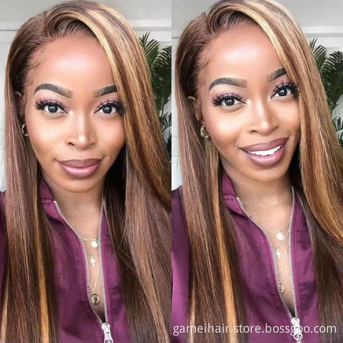 whole sale hd blondered 100% small  blonde red 100% indian full body wave colored malaysian human hair full lace wig